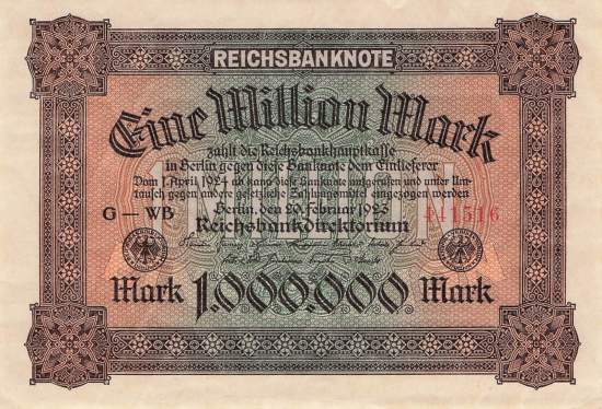 1 Million Mark 1923 ro.85a WB